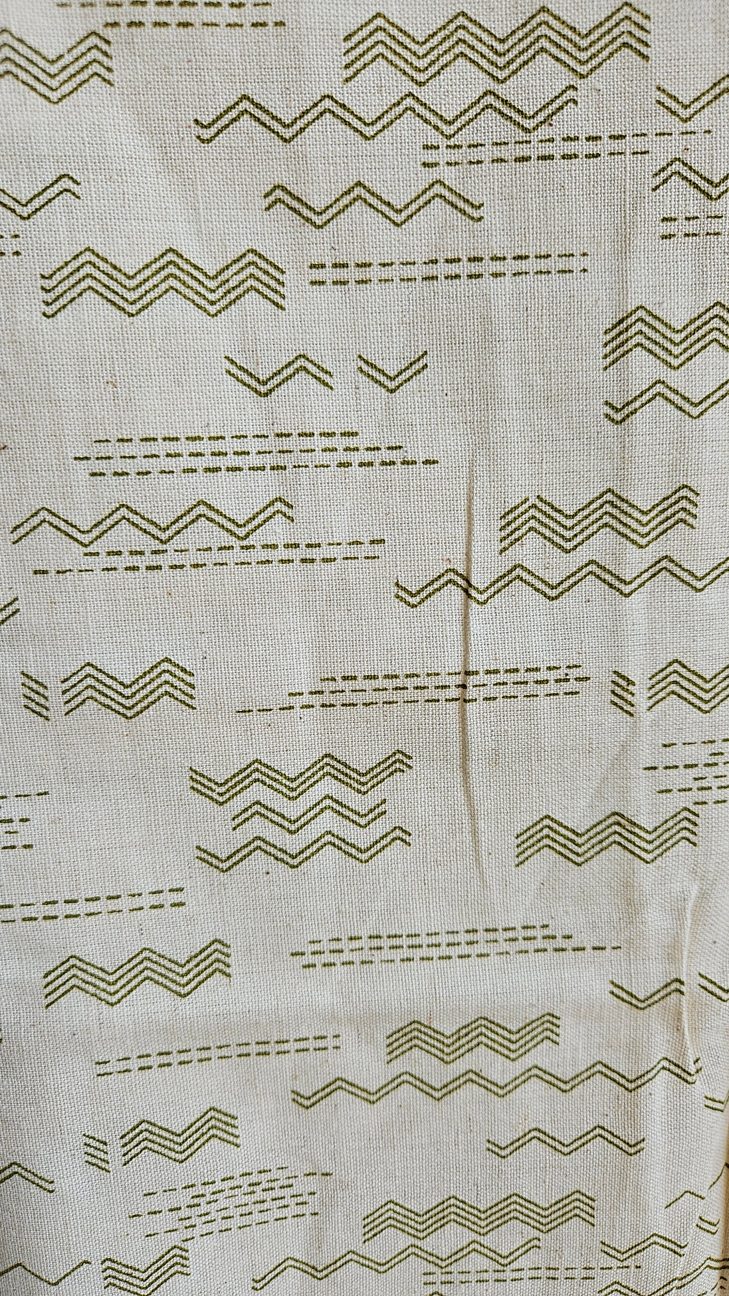 Pure cotton olivegreen,mustard'n'blue intricately designed kalamkari suit