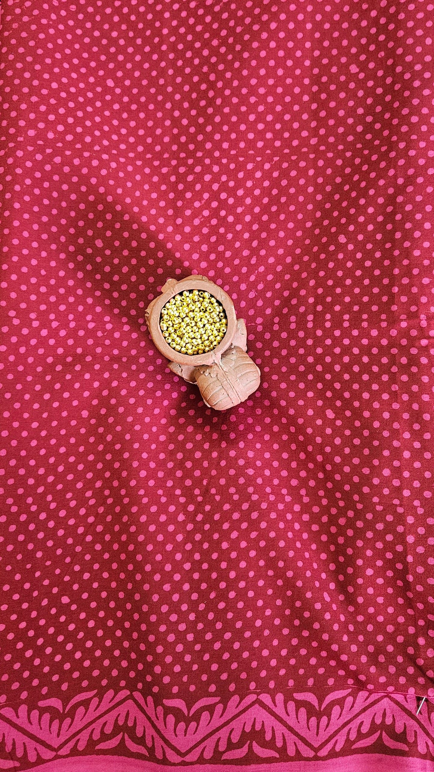 Pink black'n'maroon bagh print cotton suits