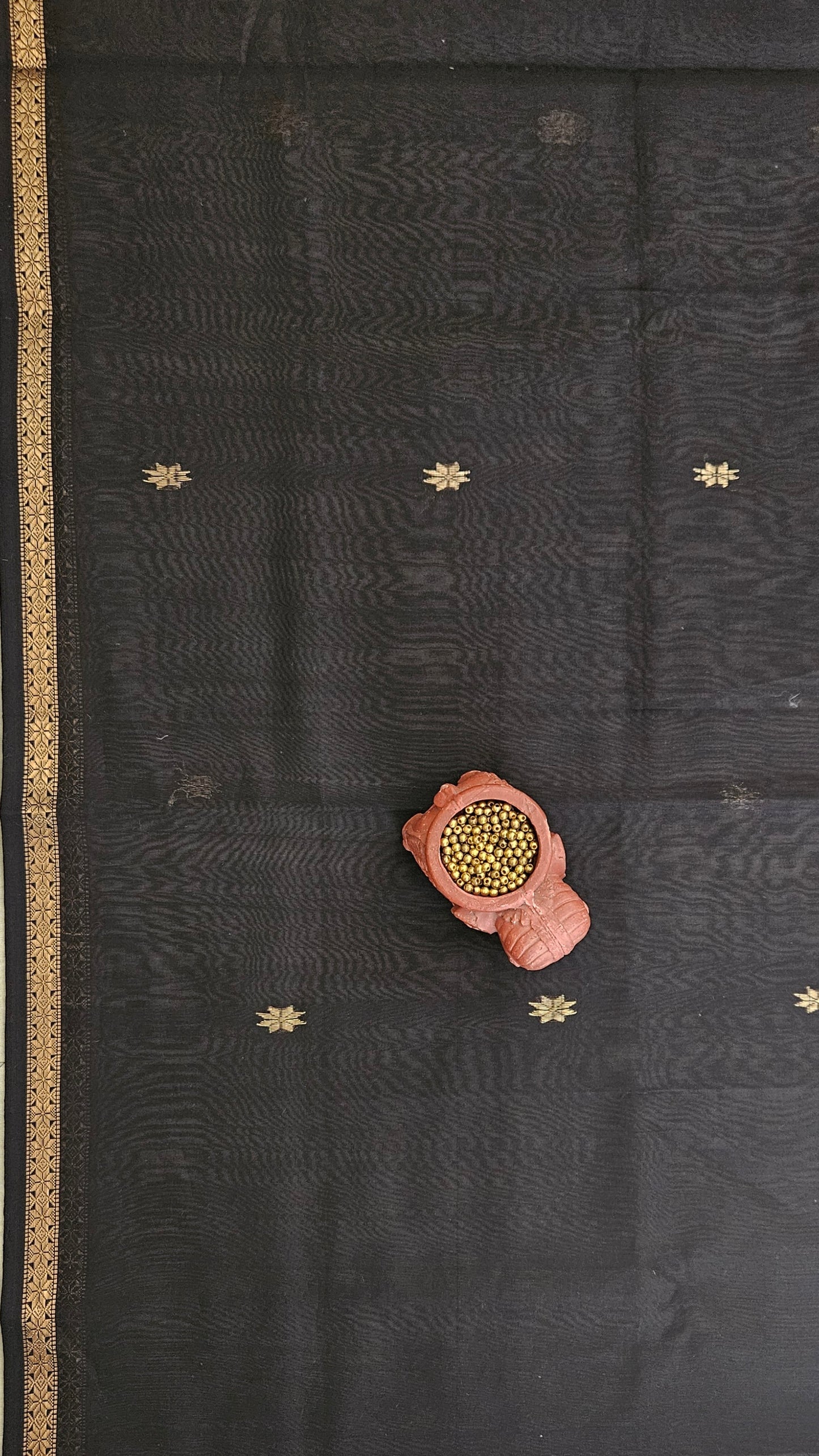 Black'n'purple handloom maheshwari suit